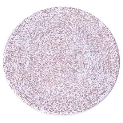 Pre-owned Primavera Rare French Ceramic Art Deco Plate By  In Gray