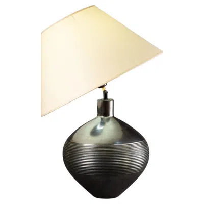 Pre-owned Primavera : Steel Colour Desk Lamp Signed C.1930/40 In White