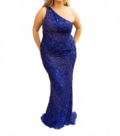 Primavera The Alaina Gown In Royal Blue