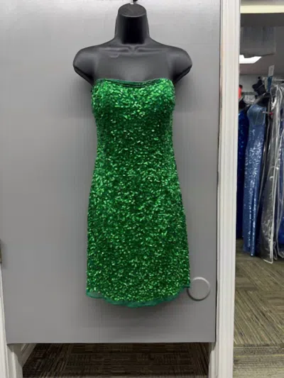 Primavera Women's Mini Dress In Emerald In Green