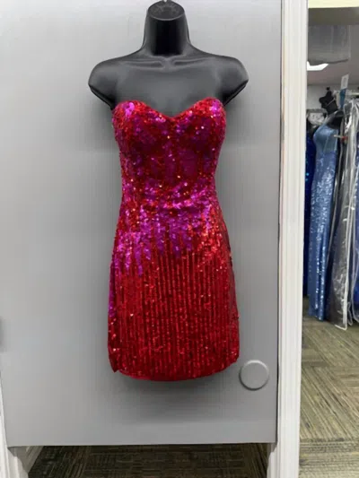 Primavera Women's Sequined Dress In Red