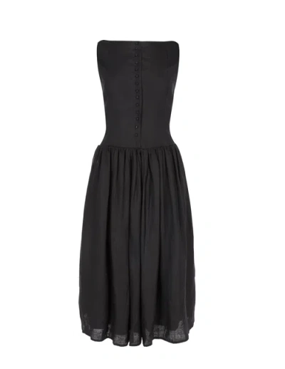 Prime Of Lime Lily Dress In Black