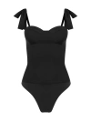 Prime Of Lime Victoria Bodysuit In Black