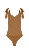 Prime Of Lime Victoria Bodysuit In Brown