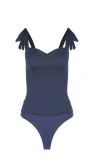 Prime Of Lime Victoria Bodysuit In Navy