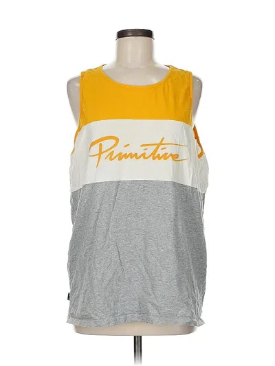 Pre-owned Primitive Clothing Sleeveless T-shirt In Yellow