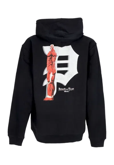Primitive Colossal Dirty P Hoodie X Attack On Titan Black Men's Hoodie