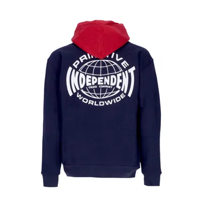Primitive Global Two Tone Hood X Independent Navy Men's Hoodie