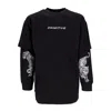 Primitive Hunter Two-fer Men's Long Sleeve T-shirt L/s Knit Black In Black