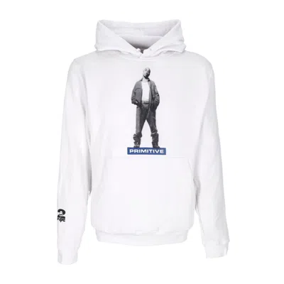 Primitive Men's Hoodie Posted Hoodie X 2pac White