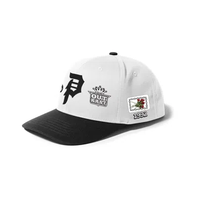 Primitive Men's Outkast Snapback Cap In White/black In Gray