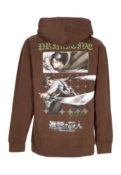 Primitive Men's Scout Hoodie X Attack On Titan Brown