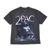 Primitive Platinum Washed Tee X 2pac Black Men's T-shirt In Black