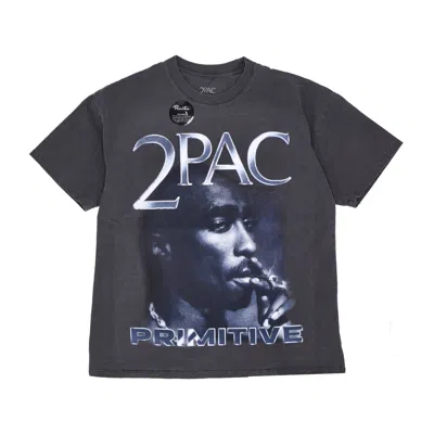 Primitive Platinum Washed Tee X 2pac Black Men's T-shirt