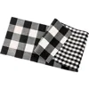 Primitives By Kathy Check Table Runner In Black Buff Check