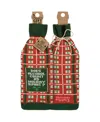 Primitives By Kathy Does Alcohol Count As Holiday Spirit Bottle Sock In Multi