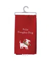 Primitives By Kathy Feliz Naughty Dog Kitchen Towel In Red