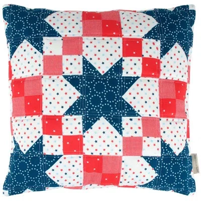 Primitives By Kathy Folk Americana Pillow - 18" X 18" In Multicolored