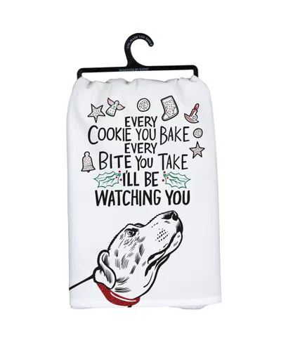 Primitives By Kathy I'll Be Watching Kitchen Towel In Multi