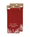 Primitives By Kathy Life Is Short Eat The Cookies Kitchen Towel In Red