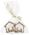Primitives By Kathy Nativity Ornament Set In Silver