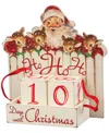 Primitives By Kathy Santa Days Until Christmas Block Countdown In Red,white