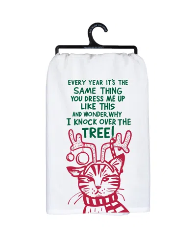 Primitives By Kathy Why I Knock Over The Tree Kitchen Towel In Multi