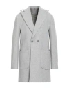 Primo Emporio Man Coat Light Grey Size 48 Wool, Polyester In Gray