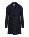 Primo Emporio Man Coat Midnight Blue Size 46 Wool, Polyester In Blue