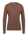 Primo Emporio Man Sweater Brown Size Xxl Viscose, Nylon In Brown