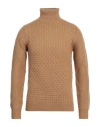 Primo Emporio Man Turtleneck Camel Size Xl Acrylic, Wool In Beige