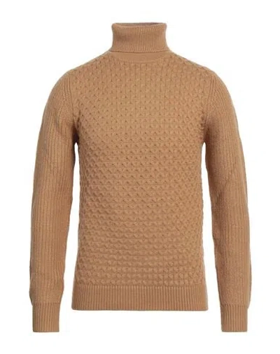Primo Emporio Man Turtleneck Camel Size Xl Acrylic, Wool In Beige