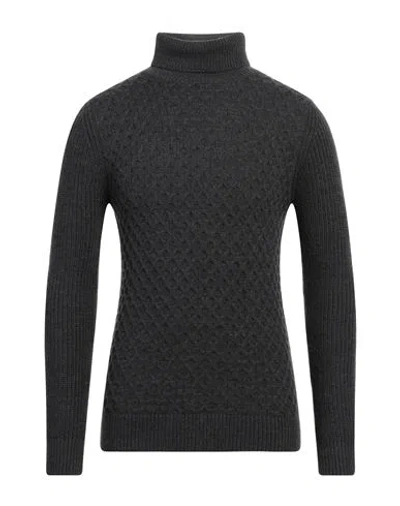 Primo Emporio Man Turtleneck Charcoal Size Xxl Acrylic, Wool In Grey
