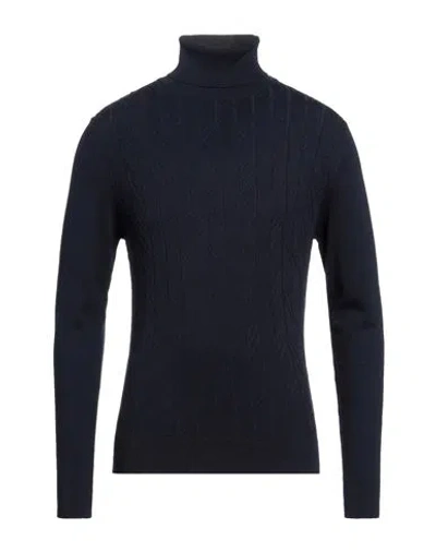 Primo Emporio Man Turtleneck Midnight Blue Size 3xl Viscose, Nylon