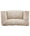 Primo International 26" Corduroy Foam Bean Bag Sofa In Brown