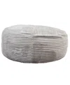 Primo International 6" Faux Fur Foam Bean Bag In Gray