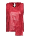Primordial Is Primitive Woman Top Red Size M Polyester, Elastic Fibres In Red