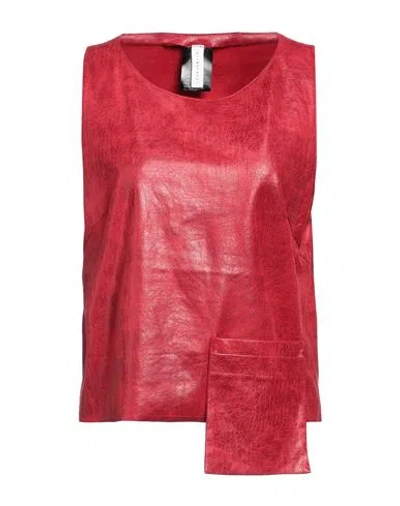 Primordial Is Primitive Woman Top Red Size M Polyester, Elastic Fibres
