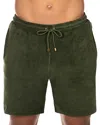 Prince And Bond Dutch Boy Solid Hybrid Nylon Swim Trunks In Green