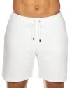 Prince And Bond Riviera Regular Fit 6.5 Drawstring Shorts In White
