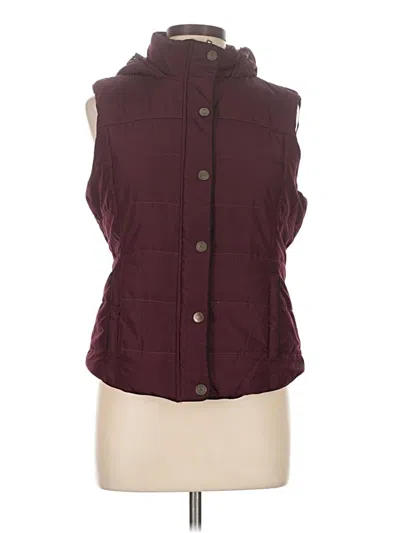 Pre-owned Prince & Fox Vest In Burgundy