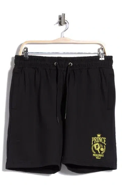 Prince Brushed Fleece Shorts In Black