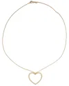 Prince Diamond & Jewelry 14k 0.52 Ct. Tw. Lab-grown Diamond Heart Pendant In Gold
