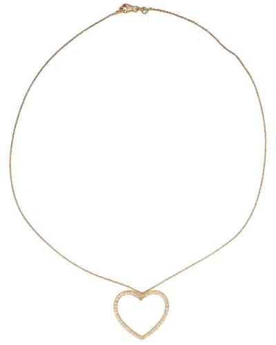 Prince Diamond & Jewelry 14k 0.52 Ct. Tw. Lab-grown Diamond Heart Pendant In Gold