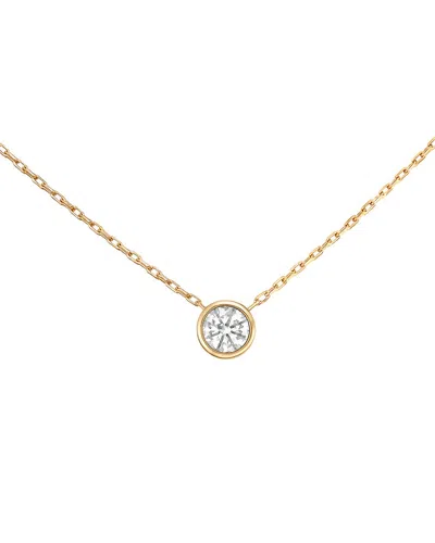 Prince Diamond & Jewelry 14k 0.90 Ct. Tw. Lab-grown Diamond Lab-grown Bezel  Pendant