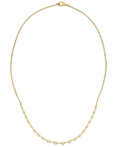 Prince Diamond & Jewelry 14k 1.03 Ct. Tw. Lab-grown Diamond Station Necklace In Gold