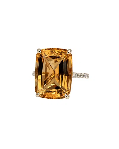Prince Diamond & Jewelry 14k 11.30 Ct. Tw. Lab-grown Diamond Statement Ring In Brown