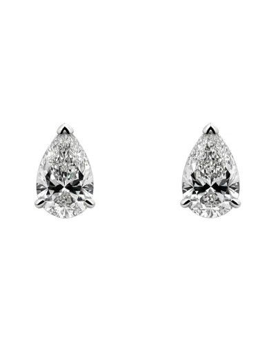 Prince Diamond & Jewelry 14k 2.00 Ct. Tw. Lab-grown Diamond Studs Earrings In Silver