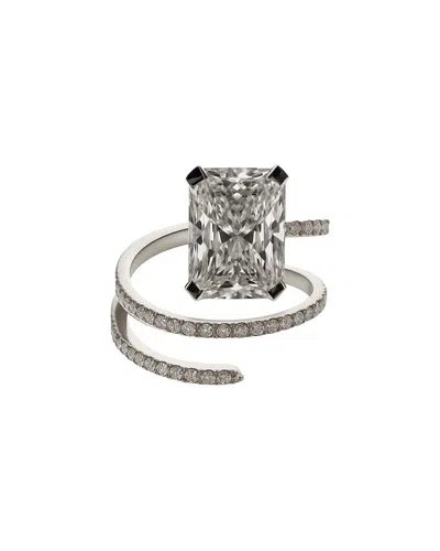 Prince Diamond & Jewelry 14k 2.94 Ct. Tw. Lab-grown Diamond Wrap Ring In Metallic