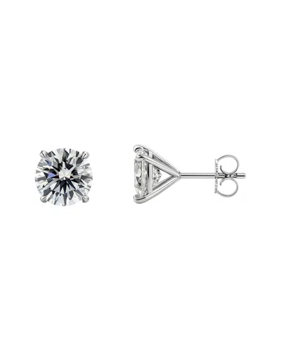 Prince Diamond & Jewelry 14k 3.50 Ct. Tw. Lab-grown Diamond Stud Earrings In Gray